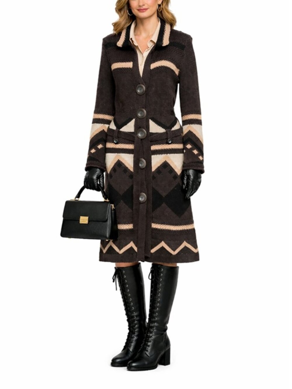DEPT B.V. Belted Cardigan